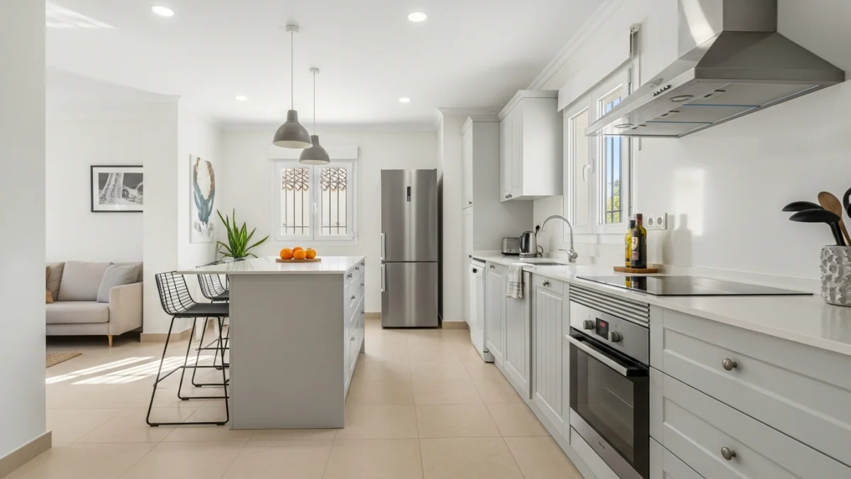 Reportaje fotográfico Alhama de Murcia: cocina moderna fotografiada con luz natural y HDR equilibrado